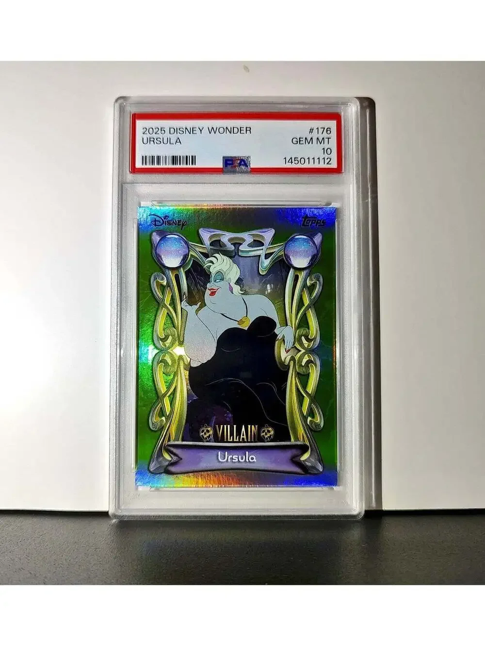Ursula 2025 Topps Disney Wonder #176 Card The Little Mermaid PSA 10